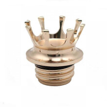 (Light gold) Motorcycle Fuel Gas Tank Cap Crown Style Oil Cover Suitable for Harley XL883 1200 X48 72 Dyna Bob 250