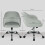 Homcom HOMCOM Vanity Chair for Desk, with Height Adjustable, Wheels, Grey 3