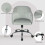 Homcom HOMCOM Vanity Chair for Desk, with Height Adjustable, Wheels, Grey 6