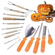 15pcs Pumpkin Carving Kit Professional Pumpkin Cutting Supplies Tools Stainless Steel Carving Knife Set