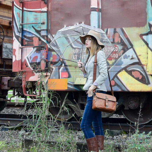 Clear Canopy Automatic Open Foldable Umbrella 2