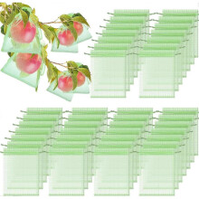 200 Pcs Fruit Protection Bags Fruit Netting Bags with Drawstring Fruit Bags for Fruit Fruit Protect Bags Vegetable Fruit Net Fruit Cover Mesh Bag for