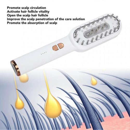 Electric Scalp Applicator Comb Red Lighting Vibration Microcurrent Hair Growth Massage Comb 1