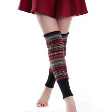 Socks Women Leg Warmers Knee Socks Bohemia Crochet Knit Tube Tube Legs Warmer Leg Socks Striped Socks Thick Dance Socks Long Leg Warmers Type 3