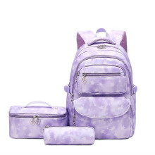 School Backpack Casual Daypack School Bags for Girls Boys Bookbag Lightweight Travel Rucksack Work Bag for Men Women purple