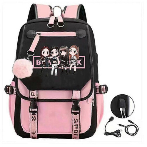 2024, School Bag Bookbag with Usb Charging & Headphone Type 8