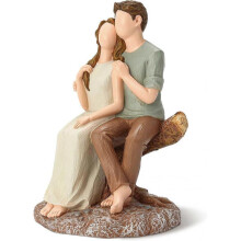 Couple Figurines, Hand-Painted Romantic Couple Together Sculptures, Love Statue Gifts for Wedding, Anniversary, Valentines Day, Birthday