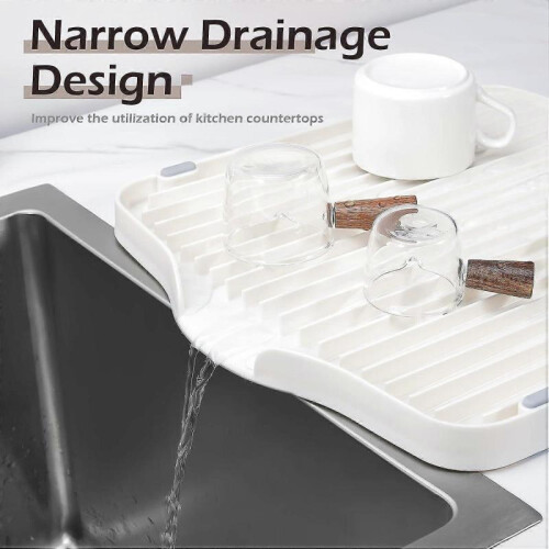 Draining Board Tray for Under-Mount Sink Drain Board Plastic Dish Drainer Board for Kitchen Counter Utility Draining Board 2
