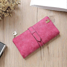 Genuine Leather Women's Wallets,Multi-Function Slim Bifold Zipper Clutch Purse,Large Capacity Card Holder -3