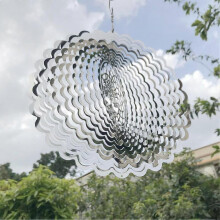 Magical Kinetic Metal Windmill Spinner, Wind Spinners Wind Catchers Metal Patio