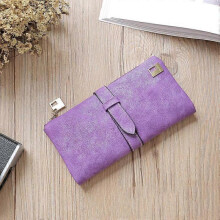 Genuine Leather Women's Wallets,Multi-Function Slim Bifold Zipper Clutch Purse,Large Capacity Card Holder -1