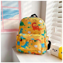 Kid Book Backpack Baby Child School Bag Kindergarten Canvas Daypack Cartoon Coin Purse Yellow