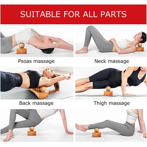 Psoas Muscle Release Tool 6 Massage Head Relaxation Tool Trigger Point Wood Therapy Massager 1