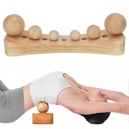 Psoas Muscle Release Tool 6 Massage Head Relaxation Tool Trigger Point Wood Therapy Massager