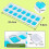 Ice Cube Mold, Pack Of 4 Silicone Ice Cube Molds with Lid, Space-saving 5