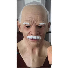 Old Man Mask - Realistic Halloween Latex Human Wrinkle Face Mask Type 3