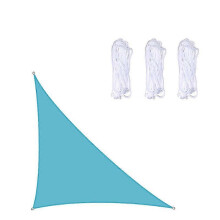 Right angle triangle sunshade sail 3*3*4.3M garden outdoor canopy waterproof and anti-ultraviolet awning Lake Blue