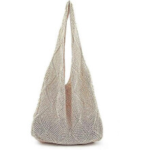 Crochet Mesh Beach Tote Bag Shoulder Bag Handbags Knitting Hollow Summer Bag Hobo Bag Aesthetic for Women