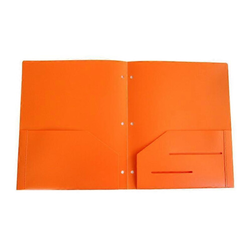 6 Pack Heavy Duty Plastic Two Pocket Folders, Heavy Duty Plastic 2 Pocket Folder (Rainbow Colors) 2