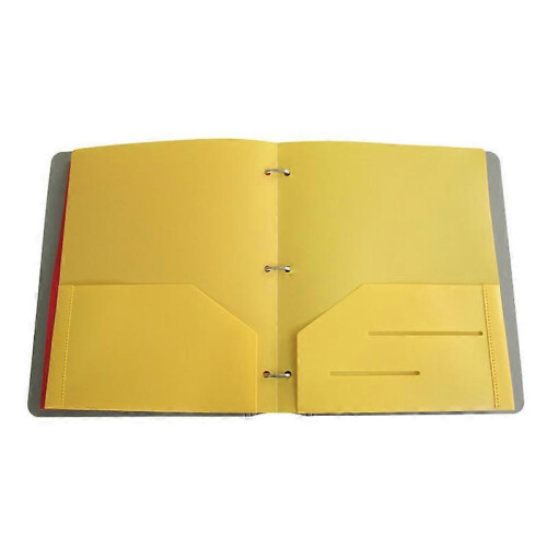 6 Pack Heavy Duty Plastic Two Pocket Folders, Heavy Duty Plastic 2 Pocket Folder (Rainbow Colors) 1