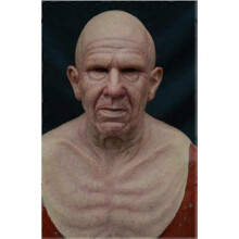 Old Man Mask - Realistic Halloween Latex Human Wrinkle Face Mask Type 7