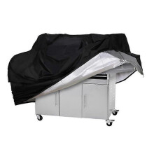 Waterproof Bbq Cover, Black Heavy Duty Outdoor Gas Grill Cover, Dust Cover 210D Oxford Cloth BBQ Cover 74 Inch