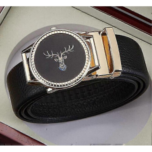 Leather Belt Men's Genuine Head Leather Trouser Belt Moose Personalized Belt 2