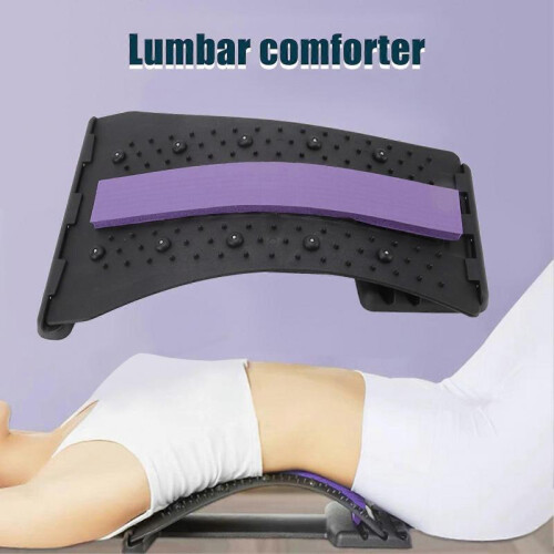 Back Stretcher Lumbar Traction Massager Spine Cracker Back Support Multi Level Discomfort Relief 1