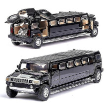 1:32 Land Rover Range Rover Lengthen Alloy Limousine Metal Diecast Car Model Pull Back Flashing Musical Kids Toy Vehicles Gift