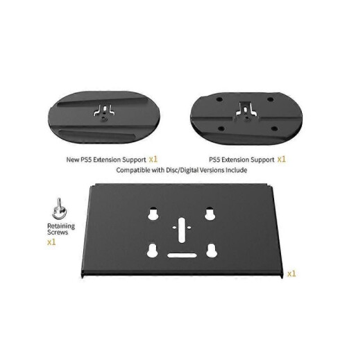 Universal Wall Mount Stand for PS5 Slim/PS5 Console, with Controllers Hook and Headset Hook, for PS5 Slim Digital/Disc Edition 1
