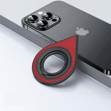 (Red) 2023 New Double-Sided Magnetic Phone Grip for Magsafe, Magsafe Phone Ring Holder Compatible with iPhone, Magnetic Car Mount