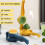 (Yellow)Lemon Squeezer, Manual Juicer Lemon Squeezer, Juicer Citrus Lemon Squeezer, New Upgrade Fruit Juicer With Rotation Button Kitchen Tool 5