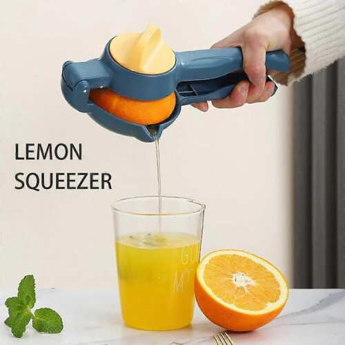 (Blue)Lemon Squeezer, Manual Juicer Lemon Squeezer, Juicer Citrus Lemon Squeezer, New Upgrade Fruit Juicer With Rotation Button Kitchen Tool 1