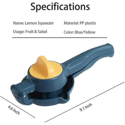 (Blue)Lemon Squeezer, Manual Juicer Lemon Squeezer, Juicer Citrus Lemon Squeezer, New Upgrade Fruit Juicer With Rotation Button Kitchen Tool 2