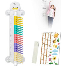 (White) Vertical Jump Measuring Device for Kids, Wall Mounted Vertical Jump Trainer Measurement Test Tool, Cartoon Vertical Jump Tester