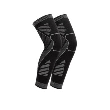 (M) 1 Pair Summer Compression Knee and Leg Support for Torn Meniscus, Osteoarthritis, Knee Stabilization, Joint Pain Relief, Sports and Fitness