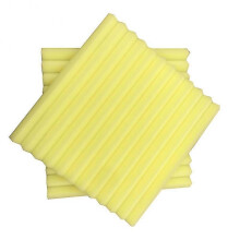 (Fire Retardant, Yellow) 12 Pcs Sound-absorbing Cotton Triangular Grooves Sound Insulation Proofing Foam Board