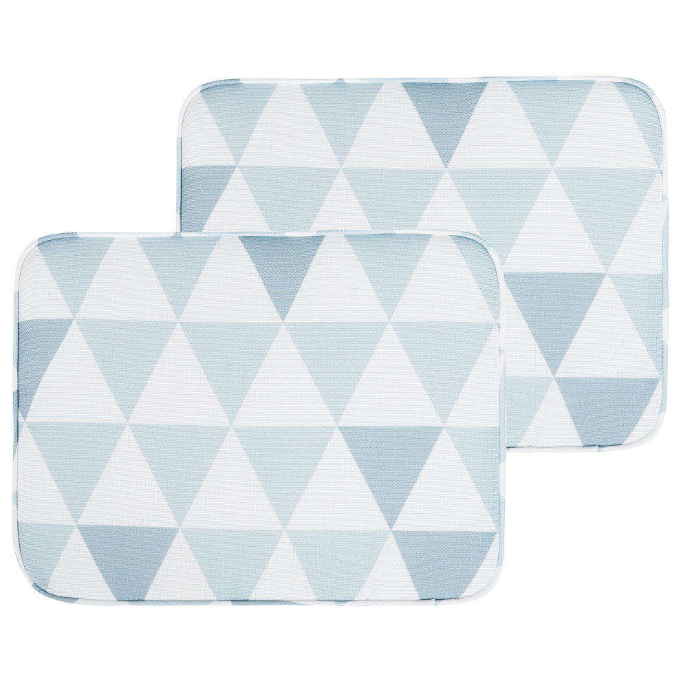 Set of 2 Garden Chair Cushions FIJI 29 x 38 cm Blue