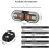 Bicycle Turn Signal Light with Wireless Remote, Two Lamp Split Rear Light with Indicator, USB Rechargeable 5