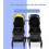 Stroller Connectors, 3pcs Stroller Connectors Safety Durable Turn 2 Strollers into an Instant Tandem Stroller Fits Most Strollers 3