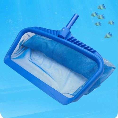 Swimming Pool Skimmer Net, Fine Mesh Pool Leaf Rake Net with Double-Layer Deep Bag, for Cleaning Finest Debris
