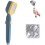 (Blue) 4-Mode Handheld Pressurized Shower Head with Pause Switch, High Pressure Shower Head, Adjustable Shower Nozzle Filter for Bathroom 1