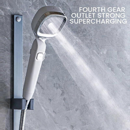 (Black) 4-Mode Handheld Pressurized Shower Head with Pause Switch, High Pressure Shower Head, Adjustable Shower Nozzle Filter for Bathroom 2