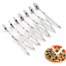 7 Wheel Pastry Cutter, Pasta Cutter, Adjustable Stainless Steel Round Dough Cutter Roller Cookie Pastry