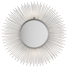 Wall Mirror CILLY 80 cm 80 cm Metal Silver