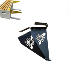(Black) 2pcs Beehive Inspection Brackets, Beehive Frame Holder, Stainless Steel Beehive Frame Perch, Bee Hive Stand, Bee Boxes Beekeeping Supplies