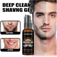 Deep Clean Shaving Gel, Shave Gel for a Clean, Close, Comfortable Shave, Easy to See Edging with the Clear Gel, Soften Beard & Skin, Barber Shaving G