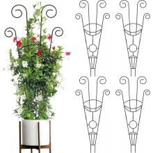 Trellis for Climbing Plants Indoor 4 Pack 30 Inch, Rustproof Metal Garden Trellis for Potted Plants, Sturdy Houseplant Support for Ivy Pothos Monstera
