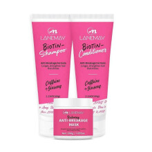 Biotin Shampoo, Conditioner & Hair Mask Set - Biotin Shampoo & Conditioner for Longer, Stronger & Shinier Hair, Restoring Anti-Breakage Mask