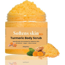 (3 Pcs)Turmeric Body Scrub xfoliating Body Scrub Deep Cleansing Body Scrub Exfoliator Remove Dead Skin Fade Dark Spots Body Exfoliator